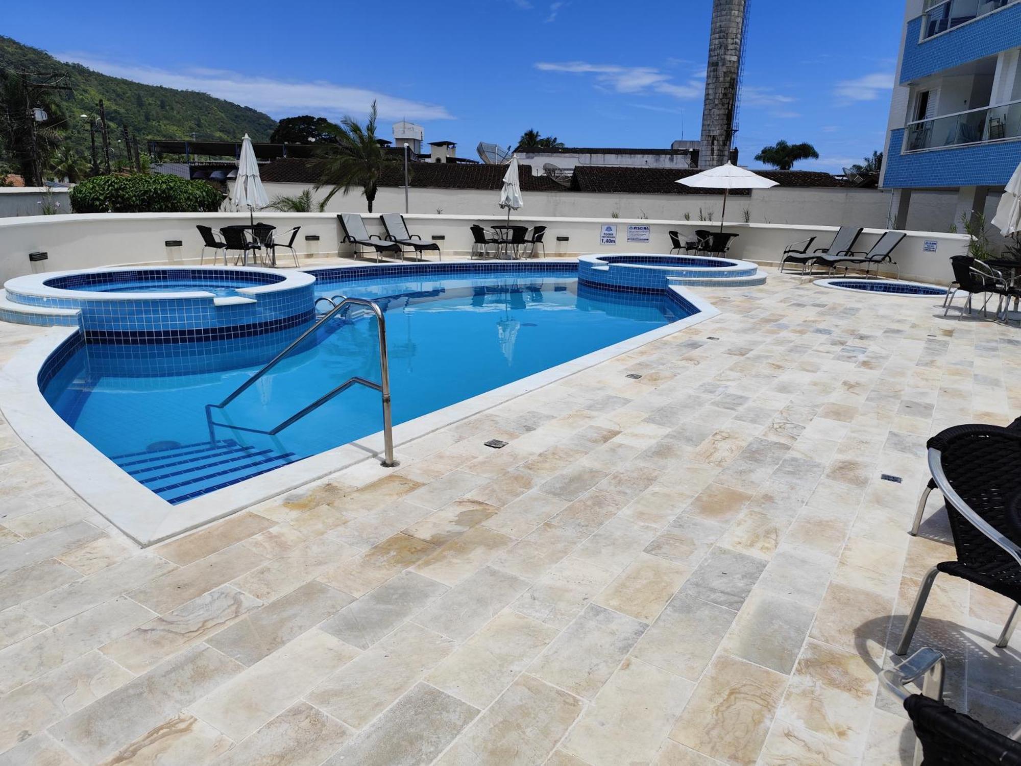 Apto Com Ar-Cond E Piscina A 100 M Praia Da Enseada Ubatuba Exterior foto